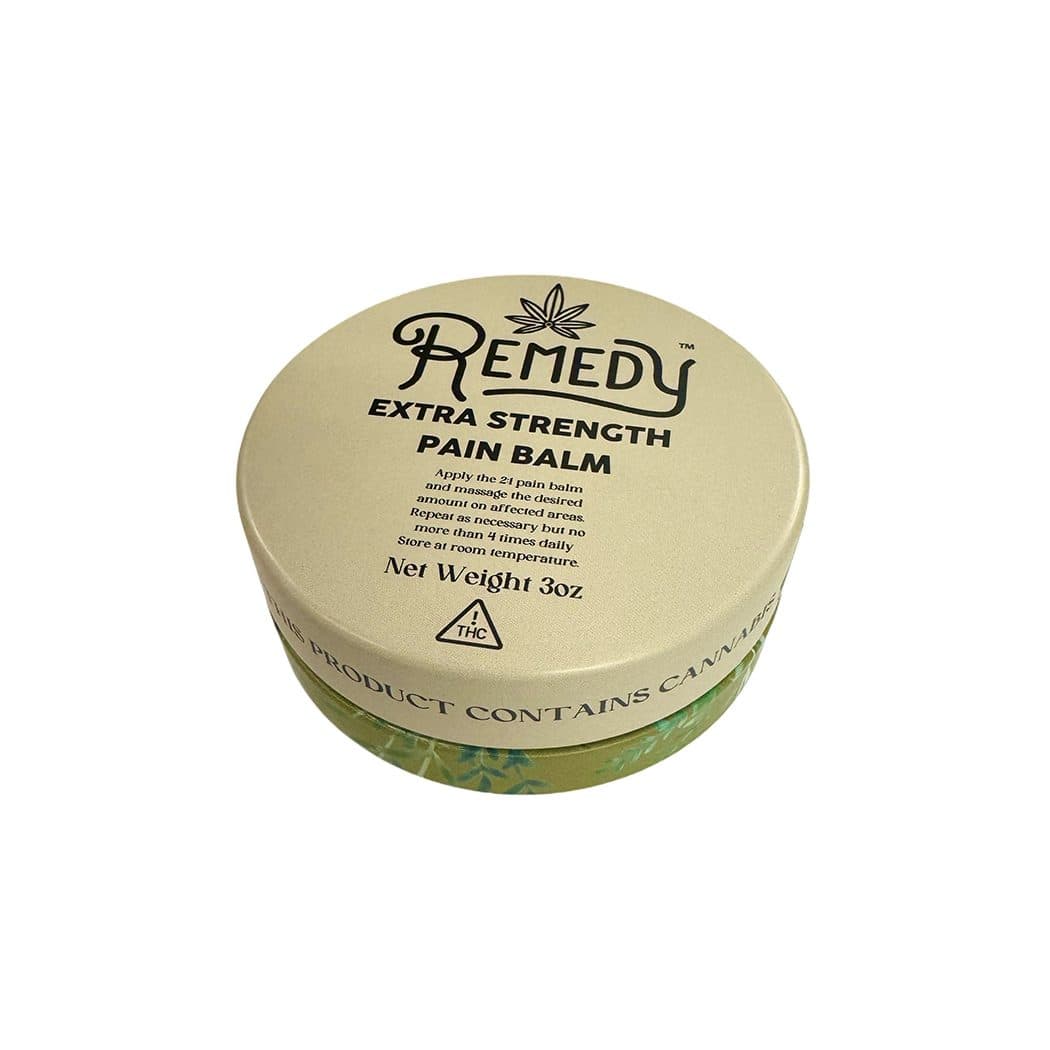 3OZ REMEDY PAIN BALM EXTRA STRENGTH 2:1 THC/CBD TOPICAL THICK SALVE